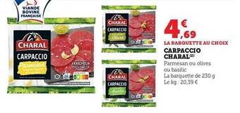 Hyper U Carpaccio charal offre