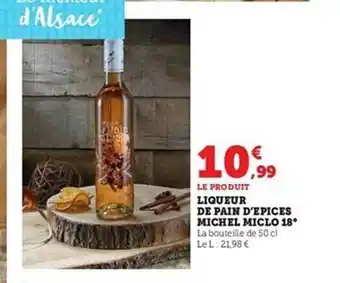 Hyper U Liqueur de pain d'épices michel miclo 18° offre