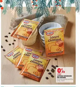 Hyper U Levure chimique dr oetker offre