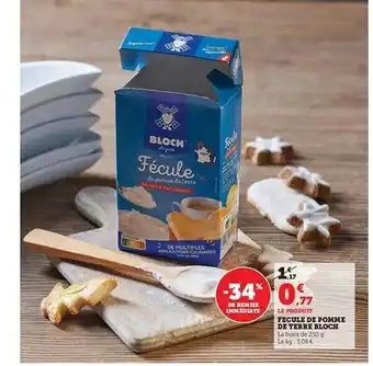 Hyper U Fécule de pomme de terre bloch offre