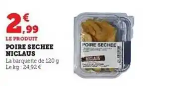 Poire séchée niclaus
