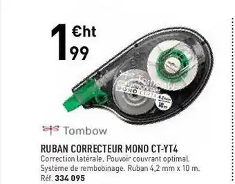 Ruban correcteur mono ct-yt4 tombow