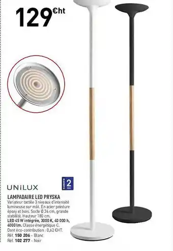 Unilux lampadaire le pryska