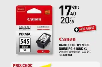 Hyperburo Canon cartouche d'encre noire pg-545b xl offre