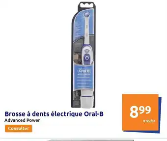 Action Brosse à dents électrique oral-b offre