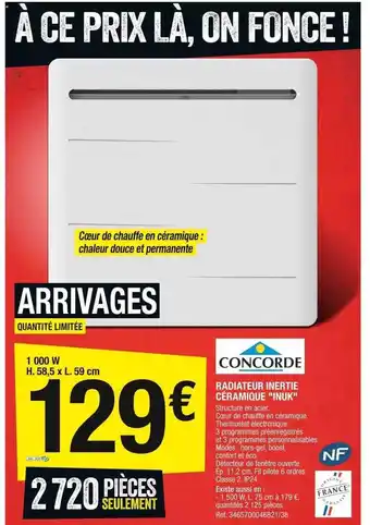 Brico Dépôt Radiateur inertie céramique offre