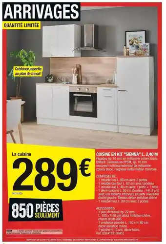 Brico Dépôt Cuisine en kit offre