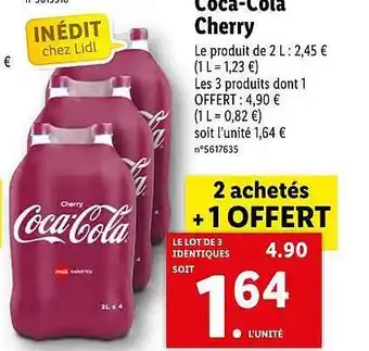 Lidl Coca-cola cherry offre