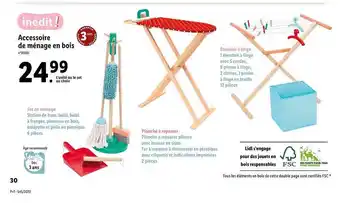 Lidl Accessoire de ménage en bois offre