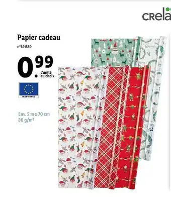 Lidl Papier cadeau offre