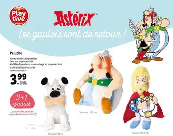 Peluche astérix play tive