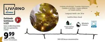Lidl Guirlande lumineuse à led livarno home offre