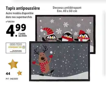 Lidl Tapis antipoussière offre