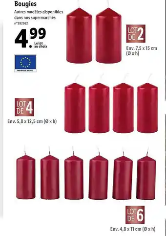 Lidl Bougies offre