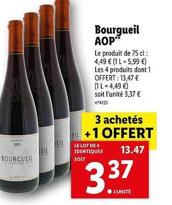Lidl Bourgueil aop offre