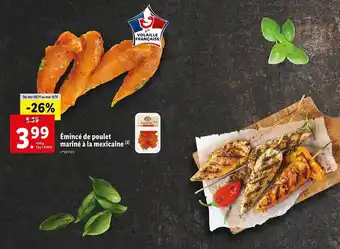 ĂmincĂ©s de poulet marinĂ© Ă la mexicaine