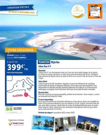 Tunisie djerba : eden star 4*