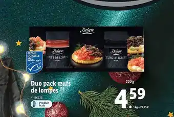 Lidl Duo pack œufs de lompes offre
