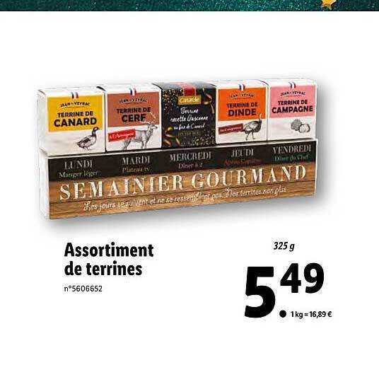 Promo Assortiment de terrines chez Lidl