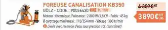 Foreuse canalisation kb350 gölz