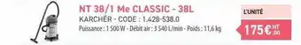 Loxam Nt 38-1 me classic - 38l kärcher offre