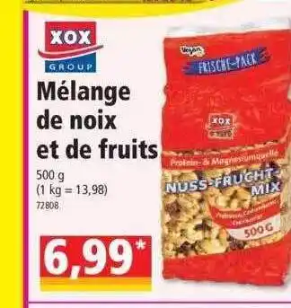 Norma Mélange de noix et de fruits xox group offre