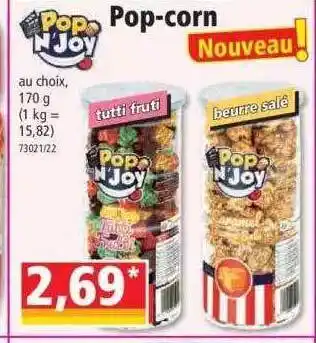 Norma Pop-corn pop n'joy offre
