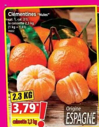 Norma Clémentines offre