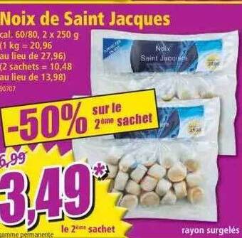 Norma Noix de saint jacques offre