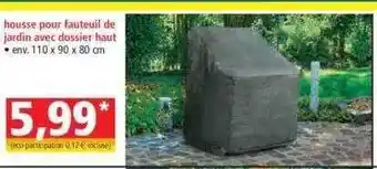 Norma Housse pour fauteuil de jardin avec dossier haut offre