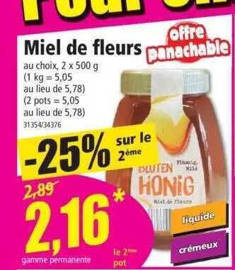 Norma Miel de fleurs offre