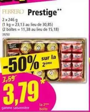 Norma Prestige ferrero offre