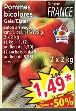 Norma Pommes bicolores gala-elstar offre