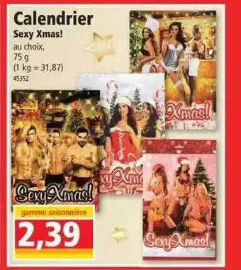 Norma Calendrier sexy xmas! offre