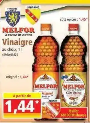 Norma Vinaigre melfor offre