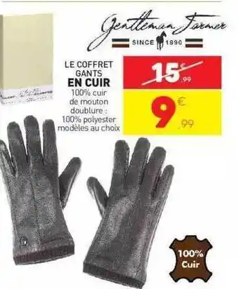 Le coffret gants en cuir gentleman farmer