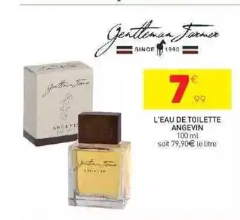 Stokomani L'eau de toilette angevin gentleman farmer offre