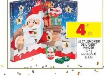 Stokomani Le calendrier de l'avent kinder offre