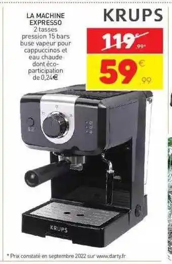 Stokomani La machine expresso krups offre