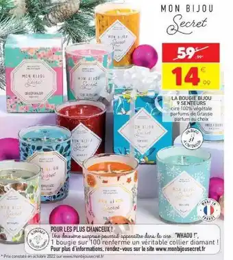 Stokomani La bougie bijou 9 senteurs mon bijou secret offre