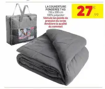Stokomani La couverture pondérée 7 kg offre