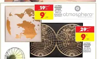 Stokomani La toile imprimée monde, la toile imprimée monde offre