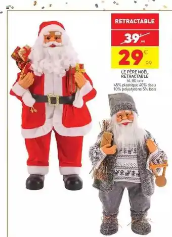 Stokomani Le père noël rétractable offre
