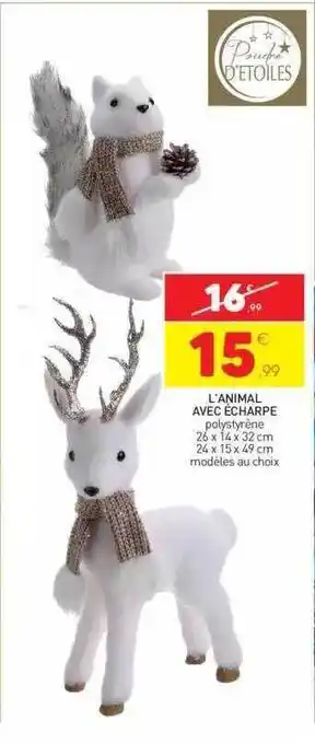 L'animal avec écharpe
