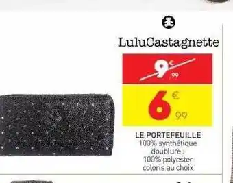 Le portefeuille lulucastagnette