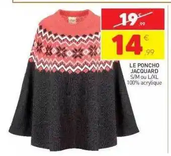Stokomani Le poncho jacquard offre