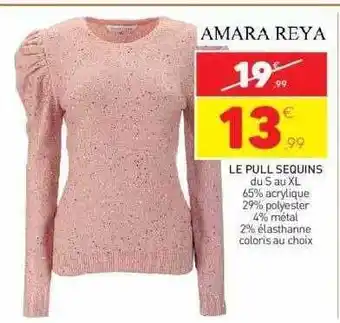 Stokomani Le pull sequins amara reya offre