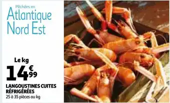 Auchan Langoustines cuites réfrigérées offre