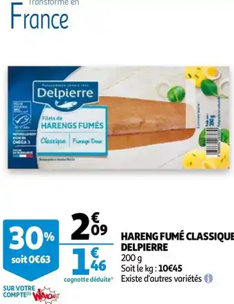 Auchan HARENG FUMÉ CLASSIQUE offre