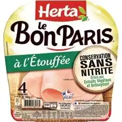 Auchan BON PLAN SUR LA GAMME DES JAMBONS LE BON PARIS SANS NITRITES HERTA offre